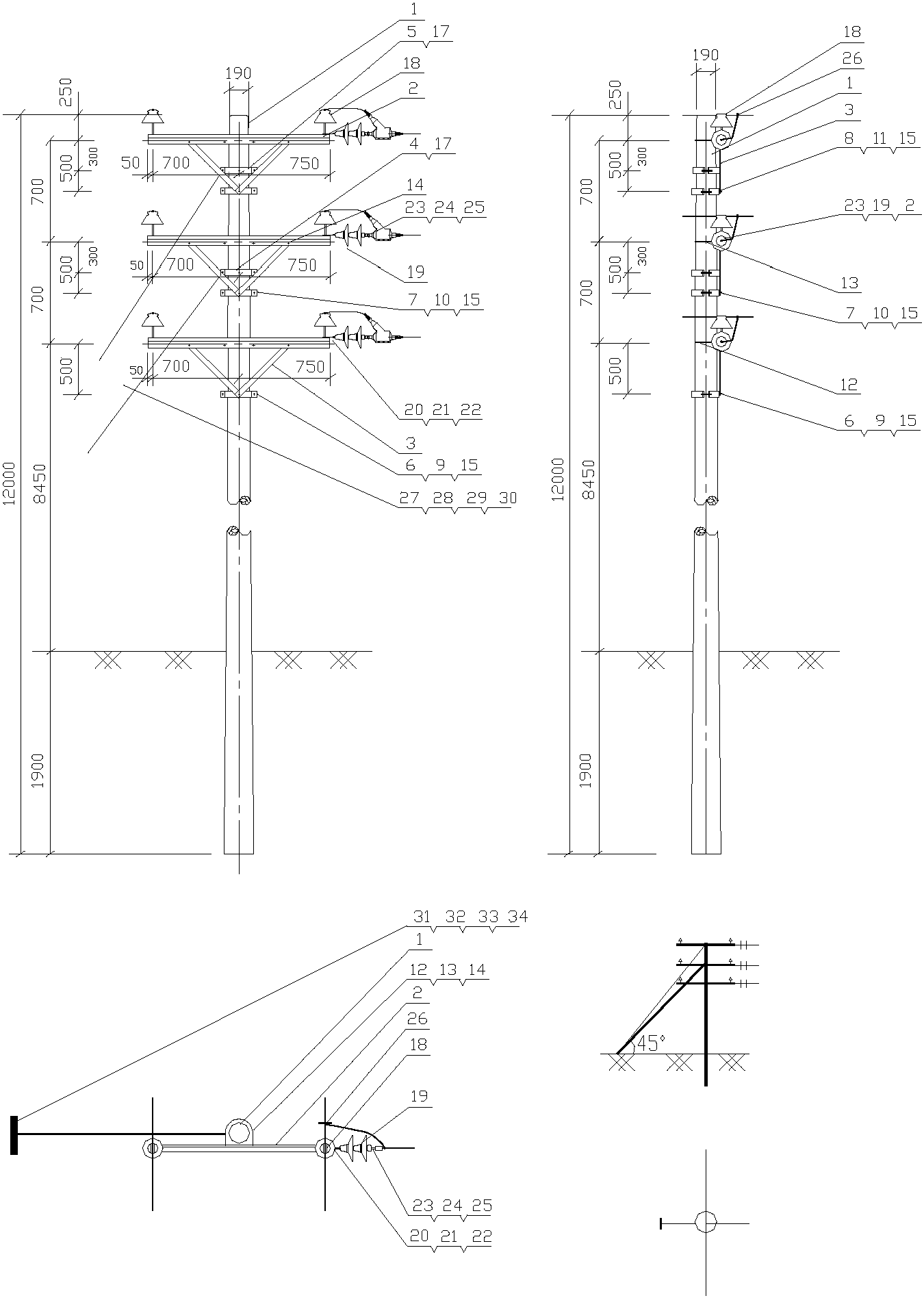 1.2.4 直線丁字桿